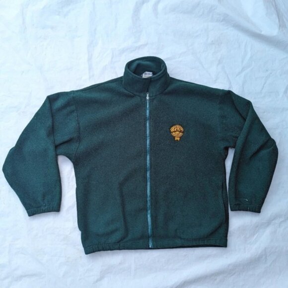 Vintage Astro Wear Americas  Best Plants Green Zip Up Sweater Unisex - Picture 1 of 8